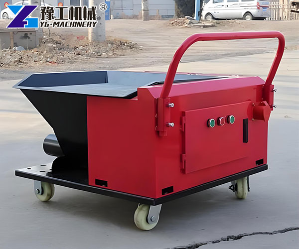 Spiral concrete pump continuous concrete flow