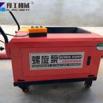 Spiral concrete pump exported to Portugal