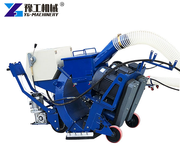 mobile shot blaster concrete road surface